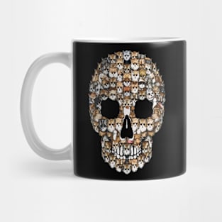 Cat Skull Cute Kitties Skull Creepy Design Kitty Skeleton Mug